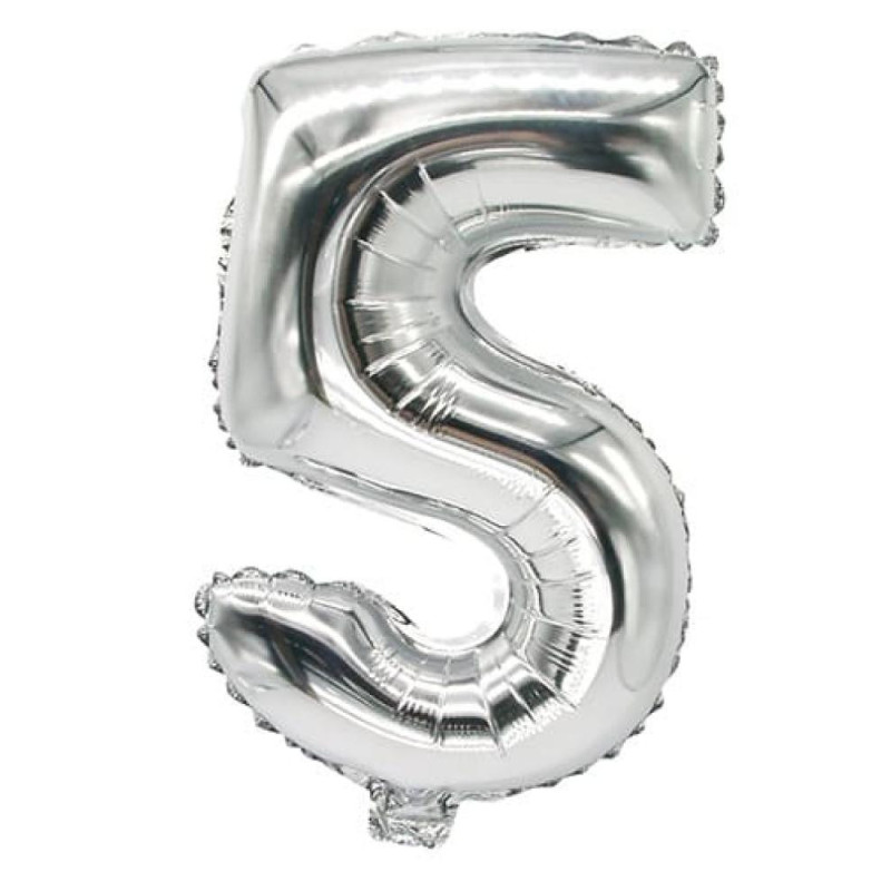 "FOLLIJA BALONS ""5"" 35X20CM, SUDRABA KR., 0.012KG/IEP", Pap Star