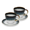 Cup set GALACTICA 230 ml x 2 pcs. with saucers (porcelain)