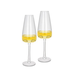 Set of champagne glasses...