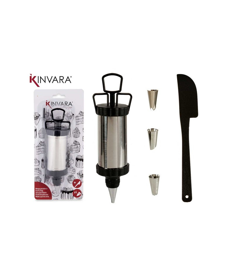 Konditorejas maisiņš metāls.4 uzgaļi+peiliukas