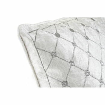 spilvens DKD Home Decor 8424001850327 Pelēks 45 x 10 x 45 cm Balts Rombs,,,