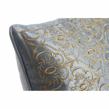 Pagalvėlė DKD Home Decor 8424001850389 Mėlyna Auksinis 45 x 10 x 45 cm,,,