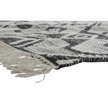 Kilimas DKD Home Decor Balta Juoda Medvilnė (160 x 230 x 1 cm),,,