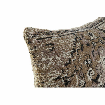 Pagalvėlė DKD Home Decor Plastmasinis Balta Ruda Juoda Stačiakampis Kvadratai Arabas 45 x 12 x 45 cm,,,