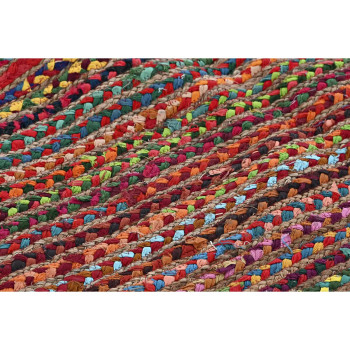 Ковер DKD Home Decor Хлопок Разноцветный джут (200 x 290 x 1 cm)