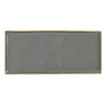 SEASONS tumši pelēks taisntūrveida šķīvis 36x15cm, Porland