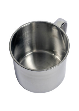 Steel mug with handle cz.10cm