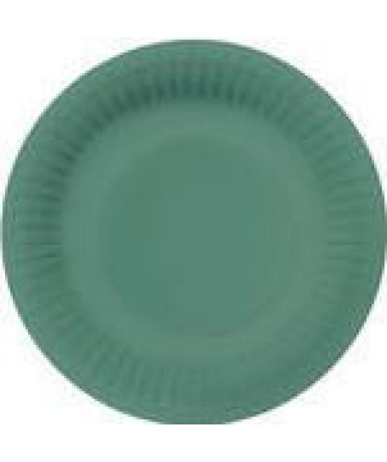 MONOCOLOR GREEN ТАРЕЛКИ  18CM 10ШТ. ,  PAPĪRS [0,139 kg/iepak], Paw Decor Collection