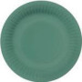 MONOCOLOR GREEN DISHES  18CM 10PC.,  PAPĪRS [0,139 kg/iepak], Paw Decor Collection
