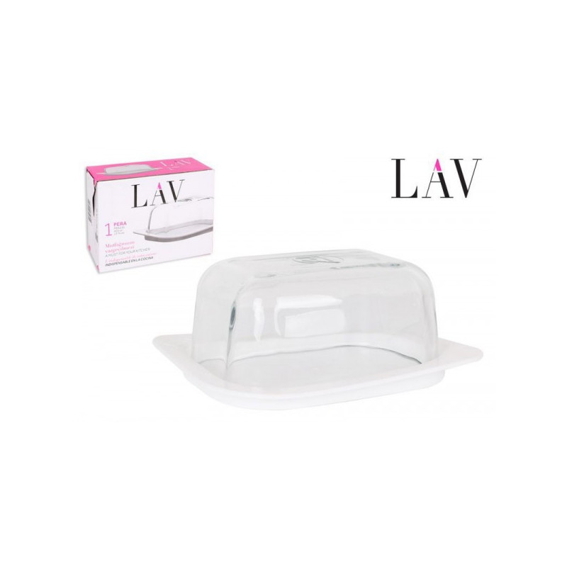 Sviestinė plast/stikl. 400ml LAV
