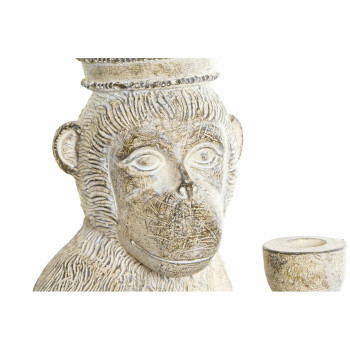 Dekoratyvinė figūrėlė DKD Home Decor Balta Beždžionė Tropinis Atskirtas 16 x 15 x 30 cm,,,