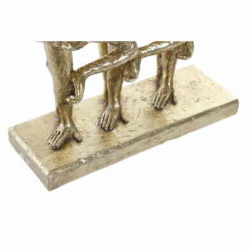 Dekoratyvinė figūrėlė DKD Home Decor FZ-91957 Auksinis Beždžionė Beždžionės 23 x 9,5 x 24 cm,,,