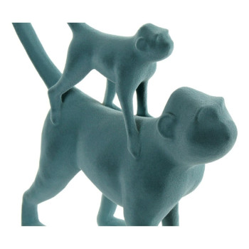 Dekoratyvinė figūrėlė DKD Home Decor Žalia Rožinė Tropinis Beždžionės 22,5 x 8 x 27,5 cm (2 vnt.),,,