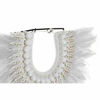 Decorative Figure DKD Home Decor Iron Feather Shells (42 x 9.5 x 44 cm),,,