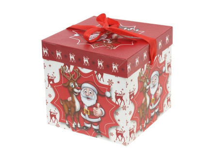 Dekoratīvā kastīte Merry Christ.mix raksts 15x15