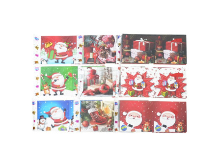 Dekoratīvā kastīte Merry Christ.mix raksts 15x15