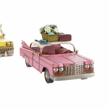 Decorative Figure DKD Home Decor Yellow Blue Green Pink Car Vintage 25,8 x 10,5 x 9,5 cm (4 Units) (4 Pieces),,,