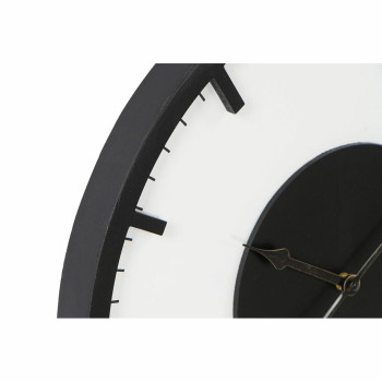 Wall Clock DKD Home Decor 50 x 3,5 x 50 cm Black White Vintage MDF Wood (2 Units),,,