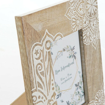 Фото рамка DKD Home Decor Коричневый Деревянный Пластик Древесина манго Индиец 20 x 2 x 25,5 cm