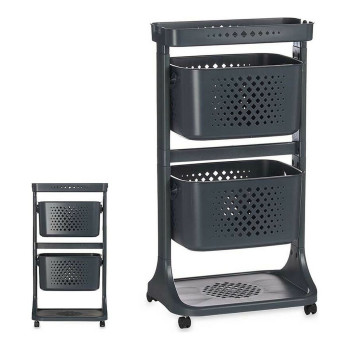 Dārzeņu ratiņi Kinvara TP-747-2 Antracīts polipropilēns Plastmasa 38 x 81,2 x 43,6 cm