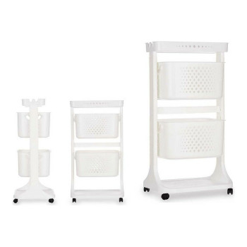 Dārzeņu ratiņi Kinvara TP-747-1 Balts polipropilēns Plastmasa 33 x 83,5 x 42 cm
