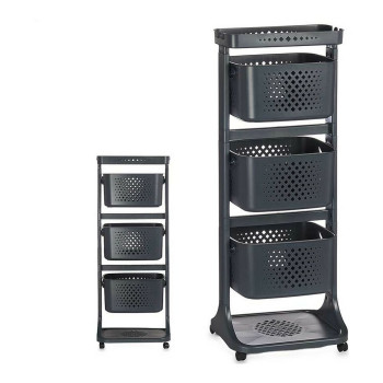 Dārzeņu ratiņi Kinvara TP-749 Antracīts polipropilēns Plastmasa 33 x 11,2 x 42,5 cm