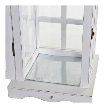 Lantern DKD Home Decor White Crystal Pinewood (21 x 21 x 51 cm),,,