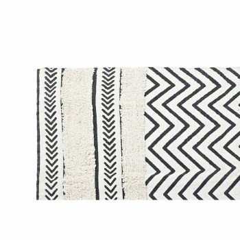 Kilimas DKD Home Decor Juoda Zigzagas Balta (120 x 180 x 0,7 cm),,,