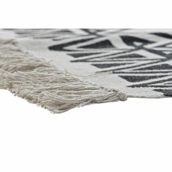 Kilimas DKD Home Decor 160 x 250 x 0,7 cm Juoda Poliesteris Medvilnė Balta Ikat Boho,,,