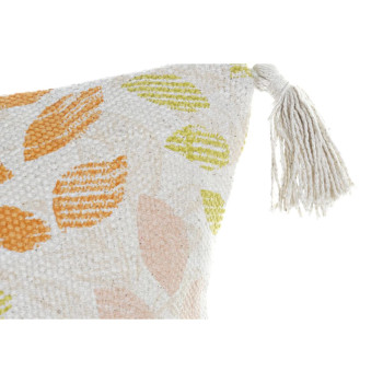 Pagalvėlė DKD Home Decor Rusvai gelsva 45 x 10 x 45 cm Spalvotas Gėlės Boho,,,