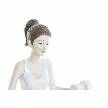 Dekoratīvās figūriņas DKD Home Decor Rozā Yoga Scandi 20 x 8 x 16,5 cm,,,