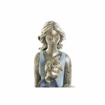 Dekoratīvās figūriņas DKD Home Decor Zils Bronza Dāma 15 x 9,5 x 18 cm,,,