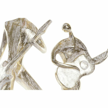 Dekoratīvās figūriņas DKD Home Decor 21 x 13 x 42 cm 17 x 7,5 x 33 cm Bronza Mūzika (2 gb.),,,