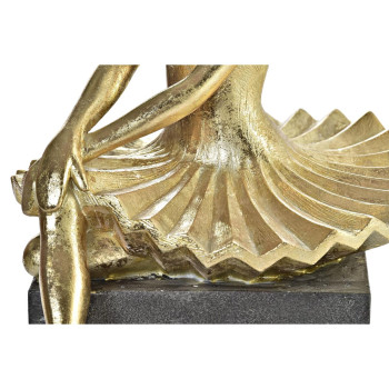 Dekoratīvās figūriņas DKD Home Decor Balerīna Bronza Sveķi Tumši pelēks (21,5 x 23 x 32 cm),,,