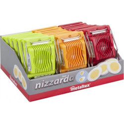 NIZZARDA EGG CUTTER 9x3x13CM, DISPLEJĀ, PLASTMASA/NER.TĒR., Metaltex