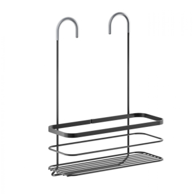 LAVA ORIGIN UZ JAUCĒJKRĀNA UZKARINĀMS PLAUKTS 28x13x40CM, 1S-STĀVU, MELNS, NER.TĒR., TOUCH THERM PĀRKL., Metaltex