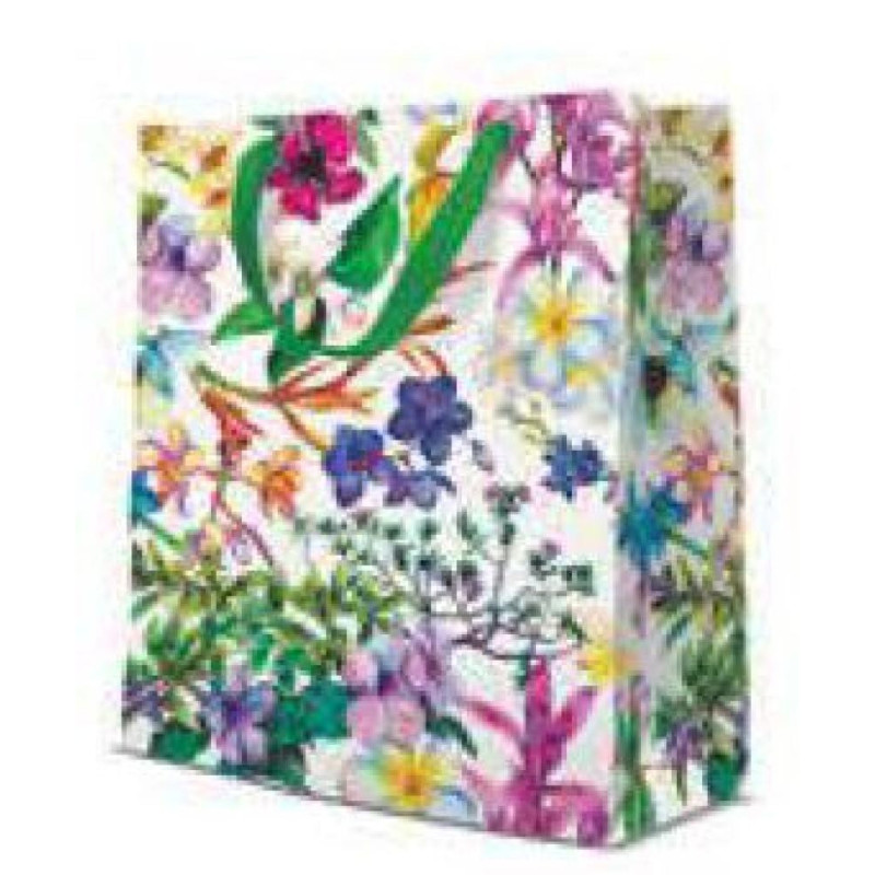 ПОДАРОЧНЫЙ  ПАКЕТ  MEDIUM 20X10X25CM SPRING FLOWERS, Paw Decor Collection