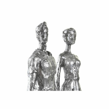 Dekoratīvās figūriņas DKD Home Decor Sudrabains Melns Sveķi Moderns Ģimene (26 x 11,5 x 41,5 cm),,,