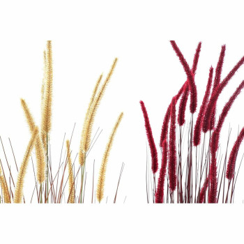 Dekoratyvinis augalas DKD Home Decor Oranžinė Polietilenas Bordo PVC 30 x 30 x 150 cm (2 vnt.),,,