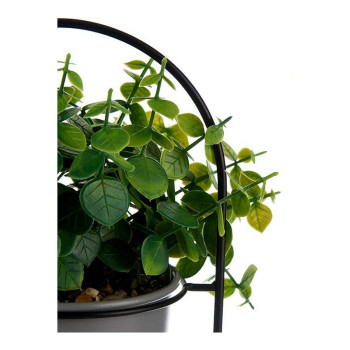 Декоративное растение Ibergarden QY-H093 Металл Пластик 21 x 30 x 21 cm При поддержке Серый