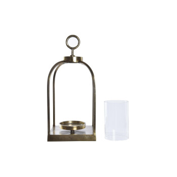 Lantern DKD Home Decor Crystal Golden Aluminium (19 x 19 x 43 cm),,,