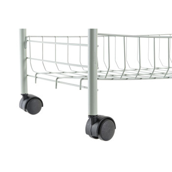 Ratiņu galds DKD Home Decor Zaļš Metāls polipropilēns 40 x 26 x 62 cm