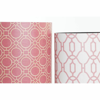 Šiukšlių dėžė DKD Home Decor Balta Oranžinė Medžio Drobė Vintage,,,