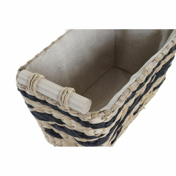 Grozs DKD Home Decor Pelēks Dabisks Dabīgā Šķiedra 38 x 26 x 24 cm 3 Daudzums,,,