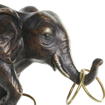Dekoratīvās figūriņas DKD Home Decor Melns Bronza Zilonis Moderns 31 x 13 x 41 cm,,,
