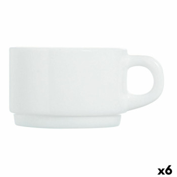 Kruuside Komplekt Luminarc Apilable Valge 280 ml Virnastatav (6 Ühikut)