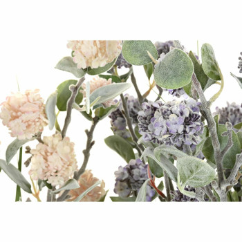Decorative Plant DKD Home Decor 30 x 30 x 78 cm Pink Metal Lilac Green PVC (2 Units),,,