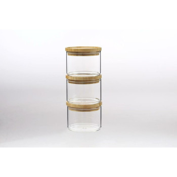 Набор из 3 банок DKD Home Decor 10 x 10 x 7,5 cm