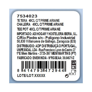Teekann Ariane Keraamiline Valge (40 cl) (40 CL)