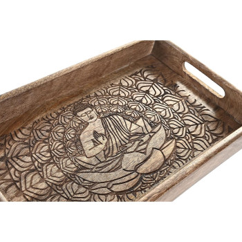 Padėklų rinkinys DKD Home Decor 2 vnt. Ruda Mango mediena (2 vnt.)